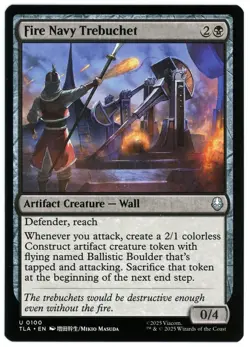 Fire Navy Trebuchet - 0100 - Avatar: The Last Airbender TLA - MTG - NM/M - Image 1