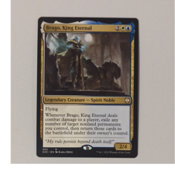Wizards of the Coast Brago, King Eternal Commander: Kaldheim 82 Rare WU Leg Cre - Image 1