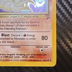 Wizards of the Coast Ninetales 13/130 Base Set 2 Holo Rare EN 80HP 2000 - Image 4