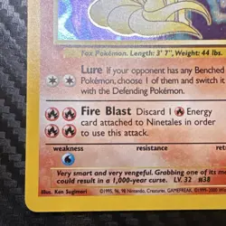 Wizards of the Coast Ninetales 13/130 Base Set 2 Holo Rare EN 80HP 2000 - Image 5