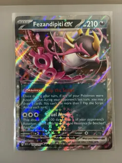 Fezandipiti Ex Holo Ascended Heroes Double Rare 142/217 Pokemon TCG - Image 1