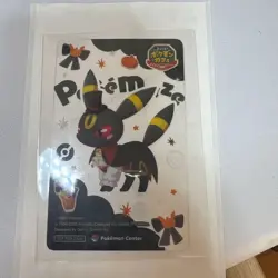 [NM] Pokemon Cafe Umbreon Halloween Transparent Clear Card Promo Japanese F/S - Image 1