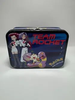Vintage Pokemon Pokemon Team Rocket Tin Lunch Box 1999 Collectible - Image 3