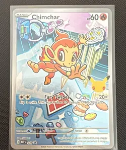 Chimchar 041 Promo Holo NM Pokemon Card Mega Evolution Promo - Image 1