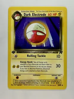 Dark Electrode 2000 Pokemon Team Rocket 1st Edition Uncommon #34/82 * Near Mint - Image 1