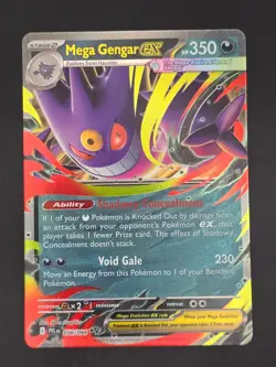 Mega Gengar ex 056/094 Double Rare Phantasmal Flames Pokemon Holo Near Mint - Image 1