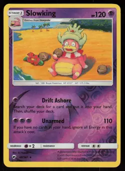 Slowking 48/147 Rare Burning Shadows Pokemon Reverse Holo Lightly Played - Image 1