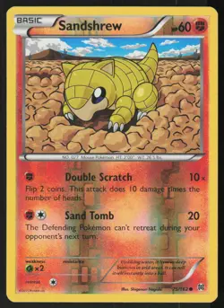 Sandshrew 75/162 Common BREAKthrough Pokemon Reverse Holo Lightly Played - Image 1