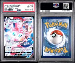 PSA 10 Gem Mint Sylveon VMAX TG15/TG30 Brilliant Stars Trainer Gallery Pokemon - Image 3