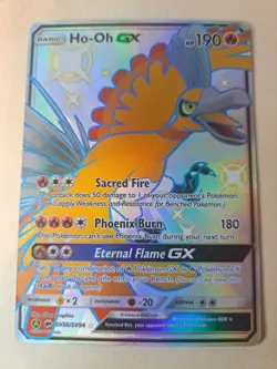 Pokemon Ho-Oh GX SV50/SV94 Hidden Fates Shiny Vault Full Art Holo Rare English - Image 1