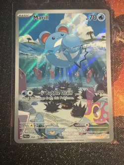 Marill 204/193 Sv02: Paldea Evolved Illustration Rate Holo Pokemon TCG NM - Image 1