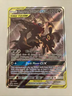 Pokemon TCG Umbreon & Darkrai GX SM241 SM TAG TEAM GX Promo Near Mint Pk002501 - Image 1