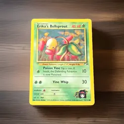 Erika's Bellsprout 75/132 Common Gym Heroes Pokemon Unlimited MP-HP 1999-2000 - Image 1