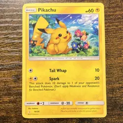 🔥Pikachu 14/130 Pokemon SM Trainer Kit: Lycanroc & Alolan Raichu🔥 - Image 2
