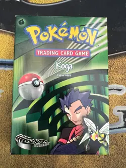 Pokemon OPENED Gym Challenge Koga Theme Deck! OPENED GREAT Condition - Image 2