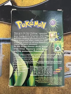 Pokemon OPENED Gym Challenge Koga Theme Deck! OPENED GREAT Condition - Image 3