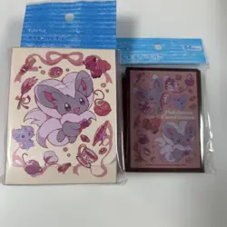 Pokemon Official Deck Shield & Deck Case Minccino Cinccino 64 Sleeve Japanese FS - Image 1