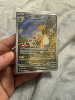 Ampharos 090/086 Pokemon Me04: Chaos Rising Holo - Illustration Rare - Image 1