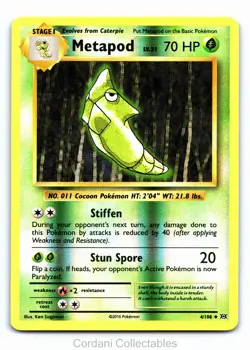 Metapod 4/108 - XY Evolution - Reverse Holo Pokemon Card - Near Mint - Image 1