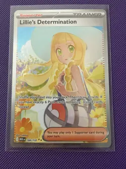 Pokemon TCG Lillie's Determination 184/132 SIR Mega Evolutions - Image 1