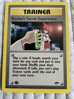 Rocket's Secret Experiment 120/132 Gym Challenge Pokemon NM 1st Edition - Image 1