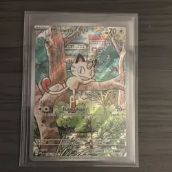 Pokemon TCG Meowth 106/094 Me02: Phantasmal Flames Illustration Rare Holo - Image 1