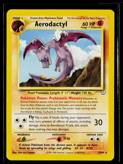 Aerodactyl 15/64 Rare Neo Revelation Pokemon Unlimilimited LP+/MP - Image 1