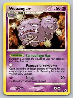 Weezing 87/111 Common Rising Rivals Pokemon Lightly Played - Image 1