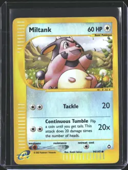 Miltank 94 Common Aquapolis Pokemon Reverse Holo NM/M - Image 1