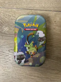 (EMPTY) Grookey Mini Tin Pokemon Trading Cards TCG Storage Container - Image 1