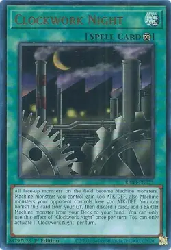 Yu-Gi-Oh! TCG RA03-EN071 Clockwork Night (UR) Ultra Rare NM - Image 1