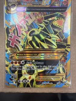 Pokemon Primal Groudon EX Shiny Full Art 97/98 XY-Ancient Origins AOR - Image 2
