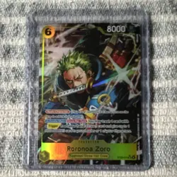 Bandai One Piece Card Game Roronoa Zoro ST29-014 SR Alt Art Foil - Image 1