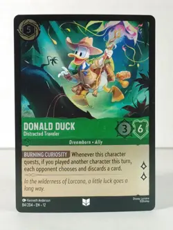 Donald Duck - Distracted Traveler - foil - Wilds Unknown #84 - LORCANA - NM - T - Image 1