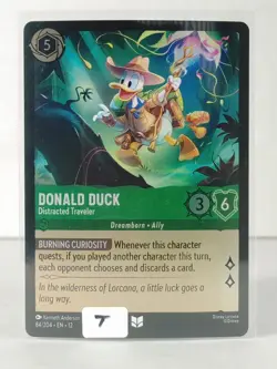 Donald Duck - Distracted Traveler - foil - Wilds Unknown #84 - LORCANA - NM - T - Image 5