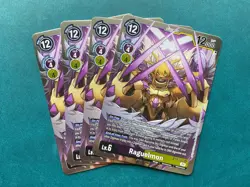 Raguelmon BT9-080 Playset X Record Digimon Card Game x4 - Image 1