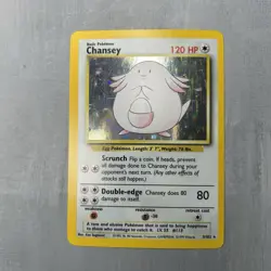 Chansey 3/102 Base Set Holographic Pokemon Card 1999 - Image 1