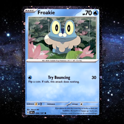 Froakie 056/197 Cosmos Holo Promo (Obsidian Flames) Near Mint Holo Pokemon Card - Image 1