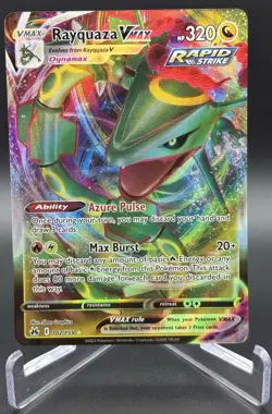 Pokemon TCG Rayquaza VMAX Holo Ultra Rare Card Crown Zenith 102/159 - Image 1