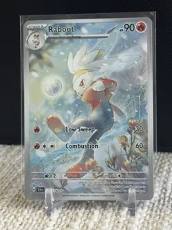 Raboot 147/142 Illustration Rare 2024 Pokemon Stellar Crown Full Art Card NM - Image 1