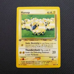Mareep 65/111 Neo Genesis 1st Edition Pokemon Card MP - Image 1