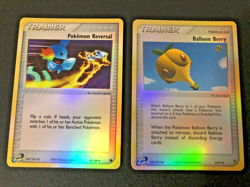 Pokemon Trainer Cards - Balloon Berry & Pokemon Reversal - Reverse Holo - LP - Image 1
