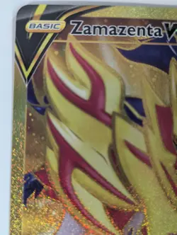 Nice Zamazenta V 212/202 Sword&Shield Full Art Secret Rare Gold Pokemon Card,LP - Image 5