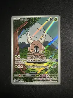 Pokemon TCG Pinsir Twilight Masquerade Holo Card Illustration Rare 168/167 - Image 1