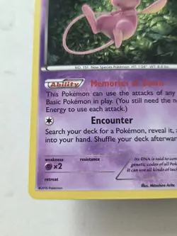 Pokemon Mew Holo Rare TCG Card 29/124 XY Fates Collide 2016 NM Condition - Image 2