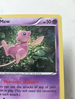 Pokemon Mew Holo Rare TCG Card 29/124 XY Fates Collide 2016 NM Condition - Image 5