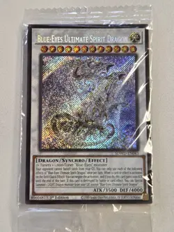 Blue-Eyes Ultimate Spirit Dragon SDWD-EN043 SEALED Secret Rare Yugioh Promo Card - Image 1