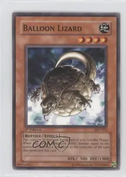 Balloon Lizard 1st Ed. YuGiOh Invasion of Chaos #IOC-072 2004 READ - Image 1