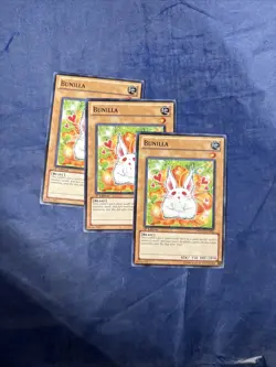 3x YUGIOH BUNILLA PHSW 1ST EDITION COMMON LIGHT PLAYED - Image 1