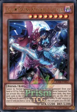 1st ed Evil☆Twins Ki-sikil & Lil-la ultra rare RA04-EN037 Yugioh - Image 1